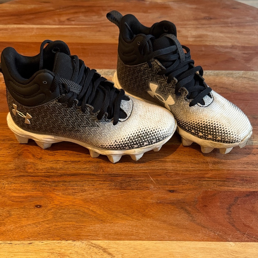 Under Armour Kids' Black and White Sneakers